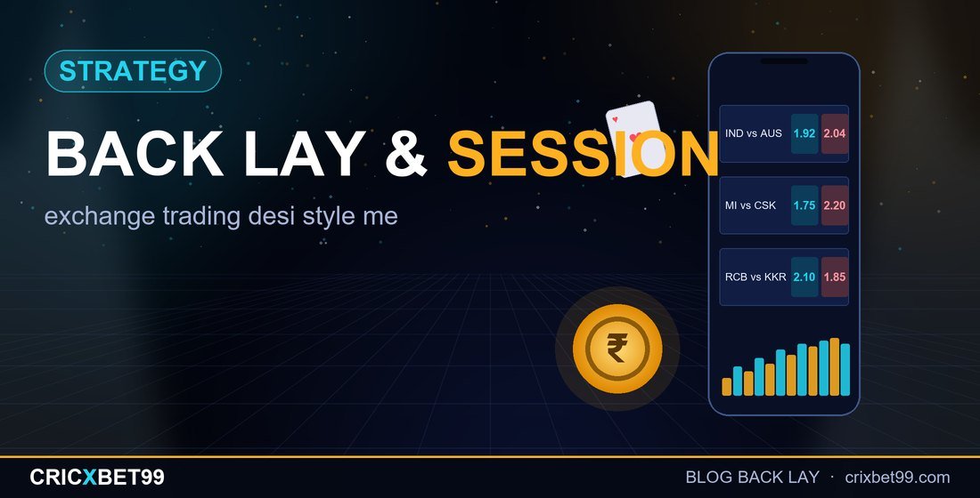 Back and lay odds ladder with session market rates on a betting exchange screen