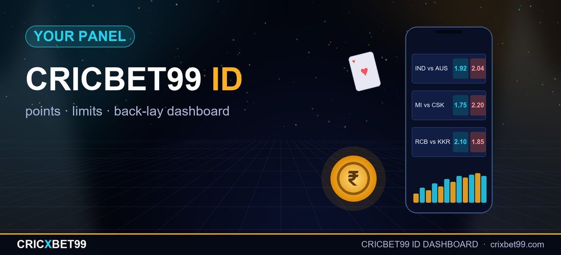 Cricbet99 ID dashboard showing exchange odds, wallet points and live cricket markets